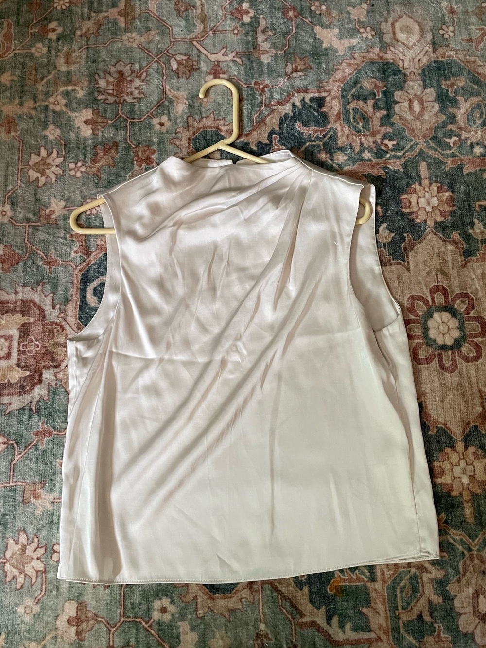 Abercrombie cream satin top
